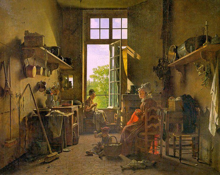  Martin  Drolling Interior of a Kitchen Spain oil painting art